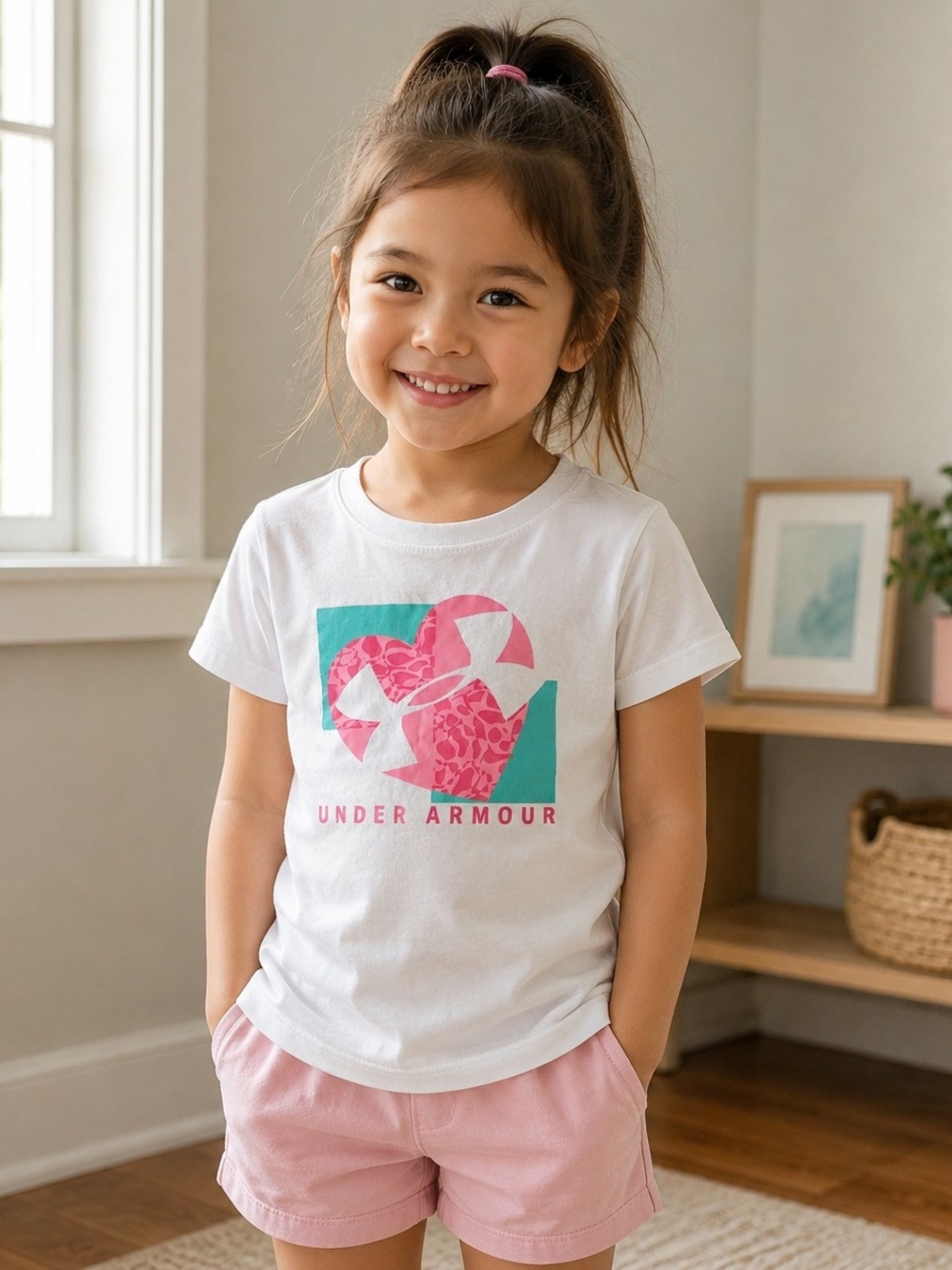 3/25 Under Armour Girls T-Shirt 4t